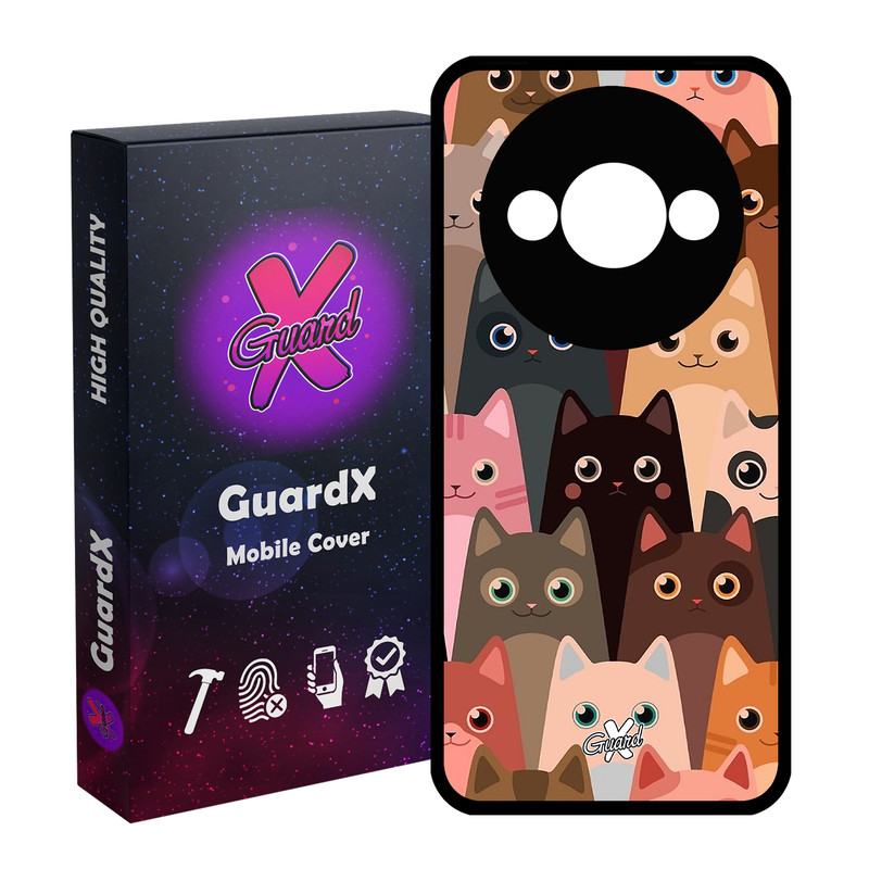 کاور گارد ایکس طرح Cat مدل Glass10067 مناسب برای گوشی موبایل شیائومی Redmi A3 4G/ A3X 4G/ Poco C61