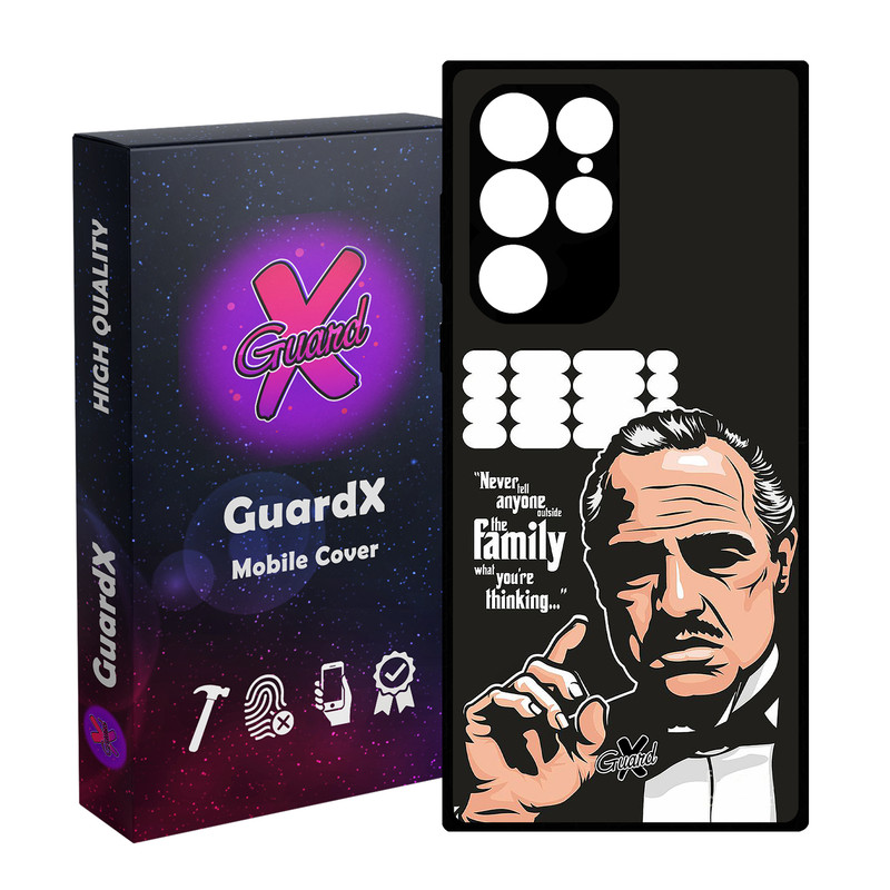 کاور گارد ایکس طرح God Father مدل Glass10197 مناسب برای گوشی موبایل سامسونگ Galaxy S23 Ultra