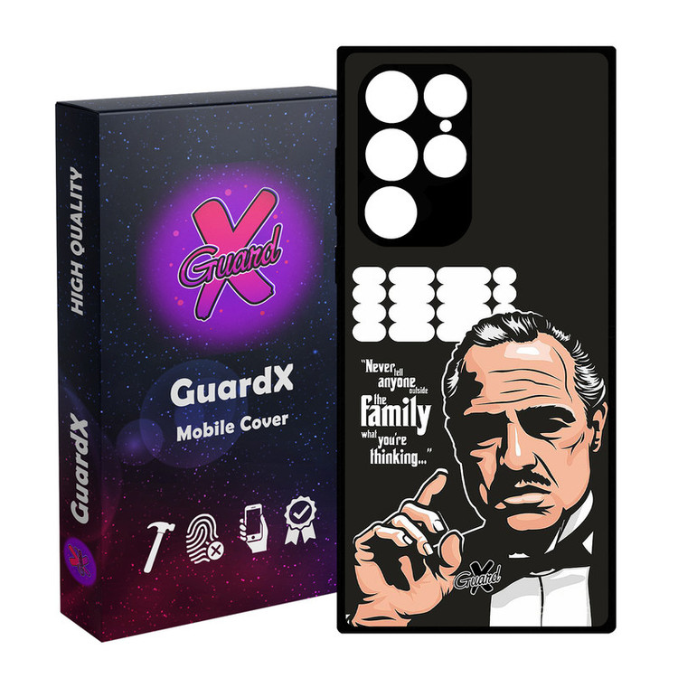 کاور گارد ایکس طرح God Father مدل Glass10197 مناسب برای گوشی موبایل سامسونگ Galaxy S23 Ultra
