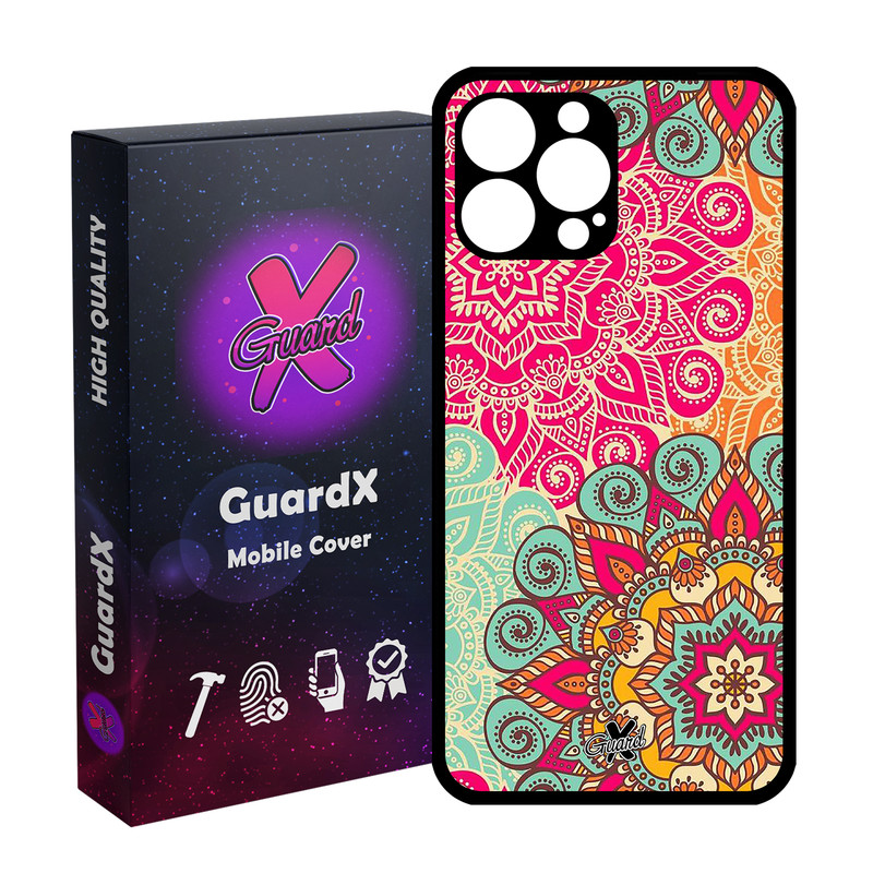 کاور گارد ایکس طرح Mandala مدل Glass10214 مناسب برای گوشی موبایل اپل iPhone 14 Pro Max