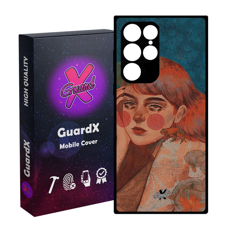 کاور گارد ایکس طرح Girl مدل Glass10330 مناسب برای گوشی موبایل سامسونگ Galaxy S23 Ultra