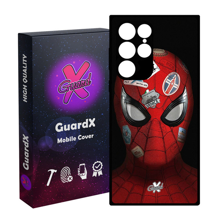 کاور گارد ایکس طرح Spider Man مدل Glass10033 مناسب برای گوشی موبایل سامسونگ Galaxy S23 Ultra