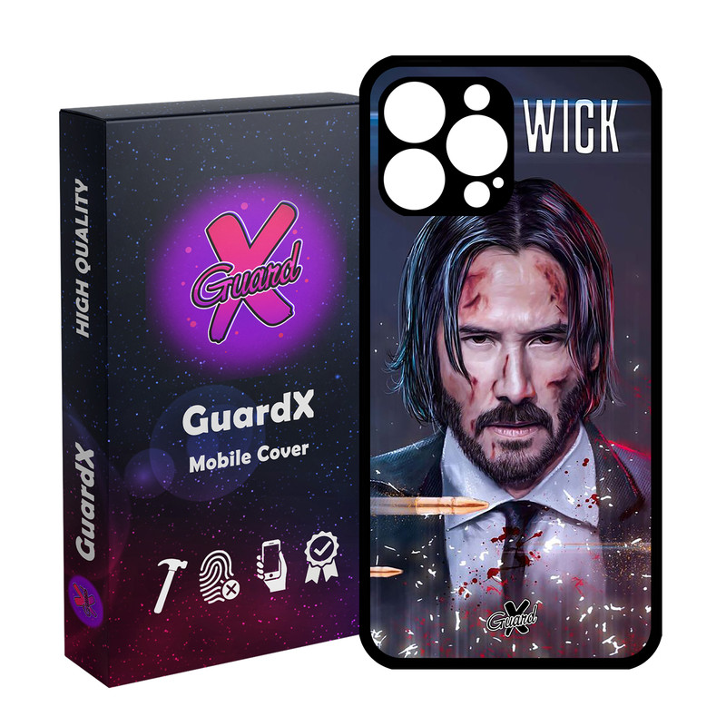 کاور گارد ایکس طرح John Wick مدل Glass10145 مناسب برای گوشی موبایل اپل iPhone 13 Pro Max