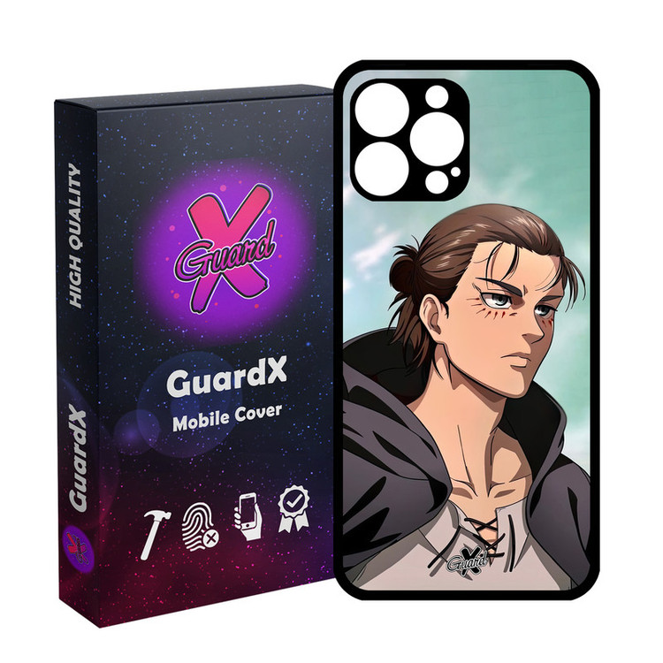 کاور گارد ایکس طرح Eren Yeager Anime مدل Glass10626 مناسب برای گوشی موبایل اپل iPhone 13 Pro Max