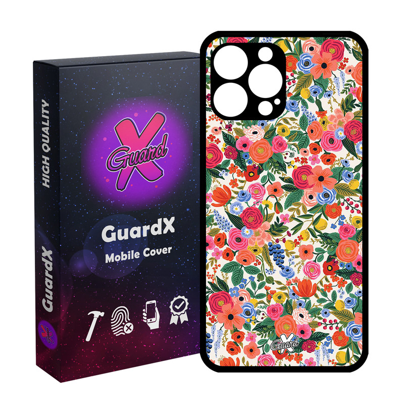 کاور گارد ایکس طرح گل مدل Glass10247 مناسب برای گوشی موبایل اپل iPhone 14 Pro Max