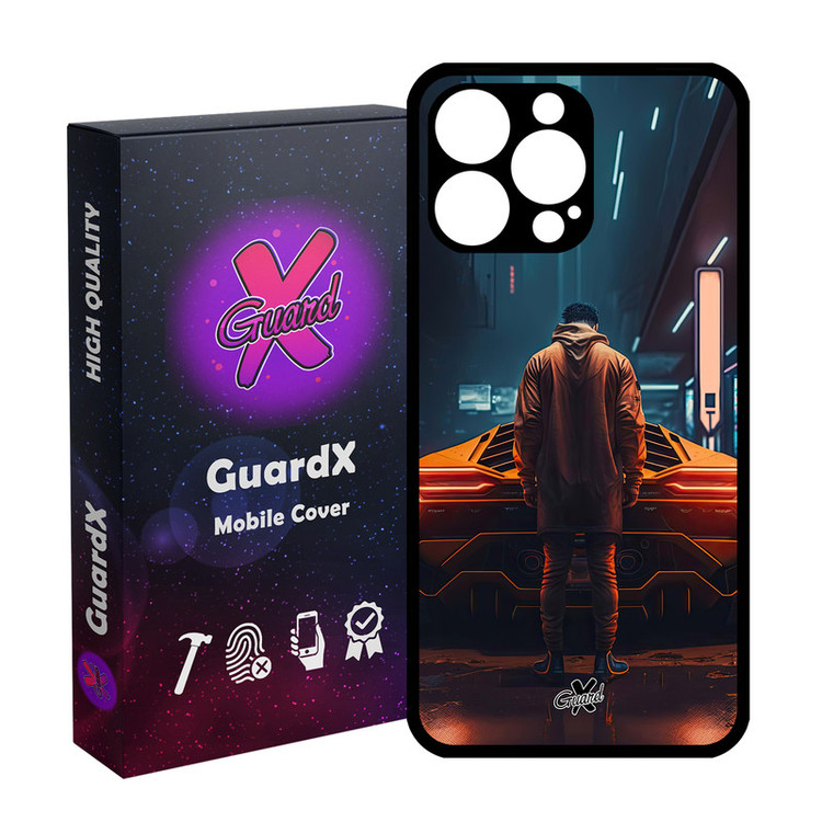 کاور گارد ایکس طرح لامبورگینی مدل Glass10601 مناسب برای گوشی موبایل اپل iPhone 14 Pro Max