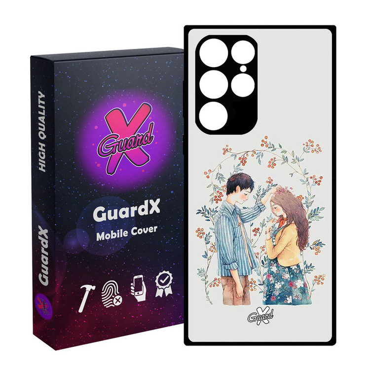 کاور گارد ایکس طرح Love مدل Glass10316 مناسب برای گوشی موبایل سامسونگ Galaxy S23 Ultra