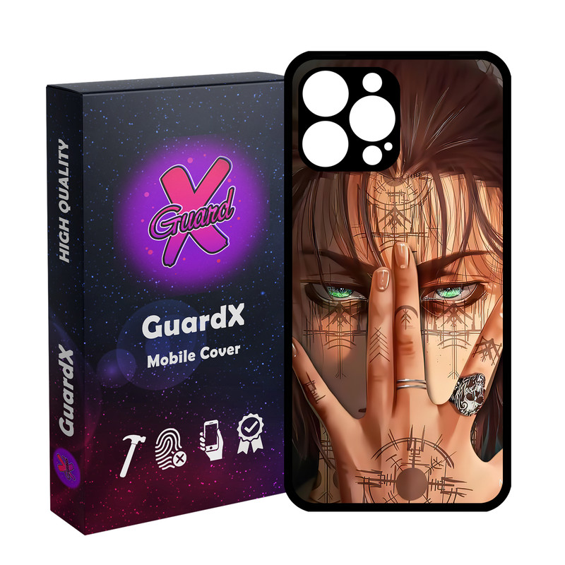کاور گارد ایکس طرح Eren Anime مدل Glass10449 مناسب برای گوشی موبایل اپل iPhone 13 Pro Max
