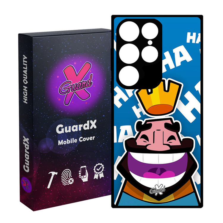 کاور گارد ایکس طرح Clash Royale مدل Glass10036 مناسب برای گوشی موبایل سامسونگ Galaxy S24 Ultra