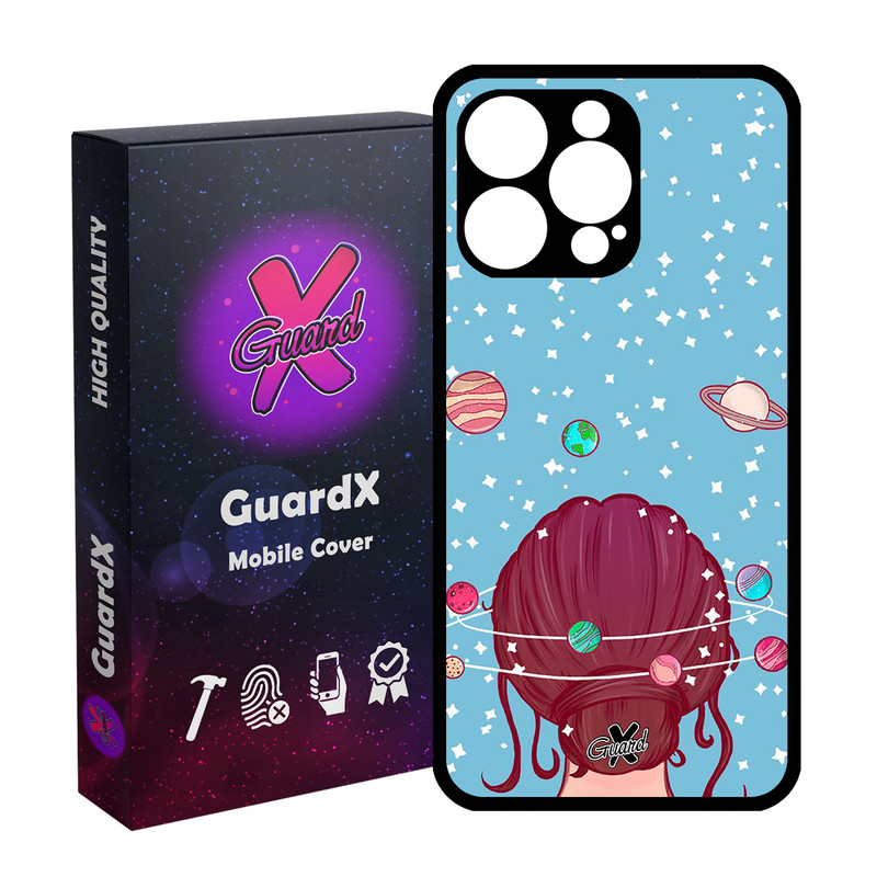 کاور گارد ایکس طرح Girl مدل قاب Glass10211 مناسب برای گوشی موبایل اپل iPhone 15 Pro Max