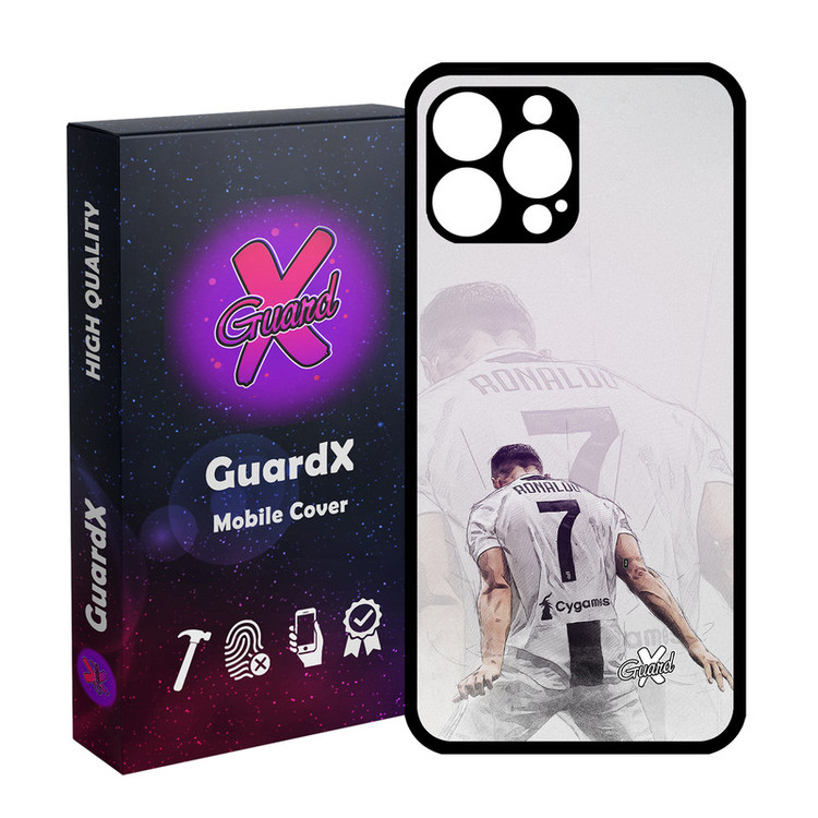 کاور گارد ایکس طرح CR7 مدل Glass10189 مناسب برای گوشی موبایل اپل iPhone 14 Pro Max
