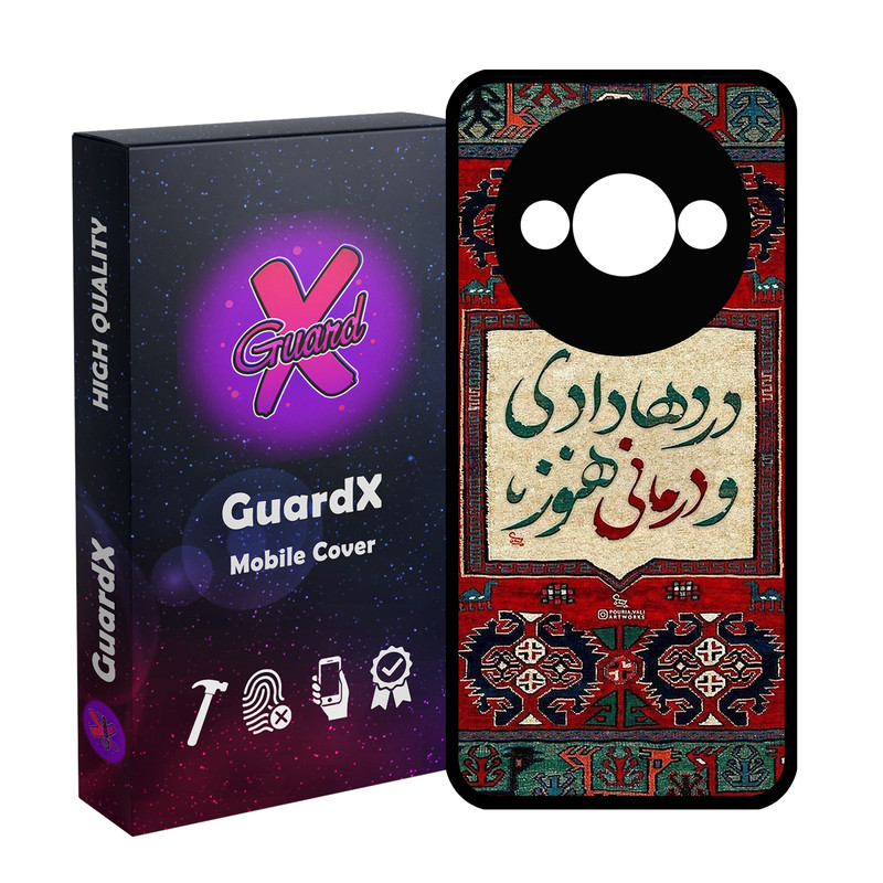 کاور گارد ایکس طرح متن مدل 10850 مناسب برای گوشی موبایل شیائومی Redmi A3 4G/ A3X 4G/ Poco C61