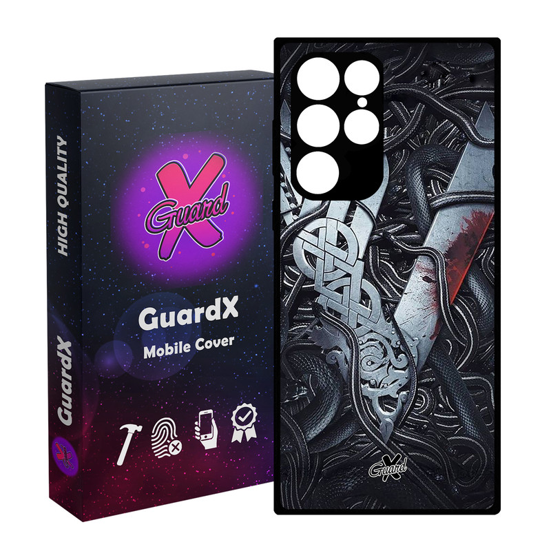 کاور گارد ایکس طرح Vikings مدل Glass10221 مناسب برای گوشی موبایل سامسونگ Galaxy S23 Ultra