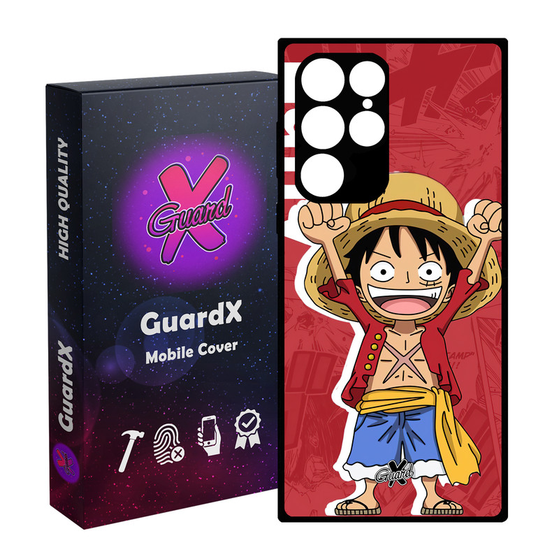 کاور گارد ایکس طرح One Piece Luffy Anime مدل Glass10470 مناسب برای گوشی موبایل سامسونگ Galaxy S23 Ultra