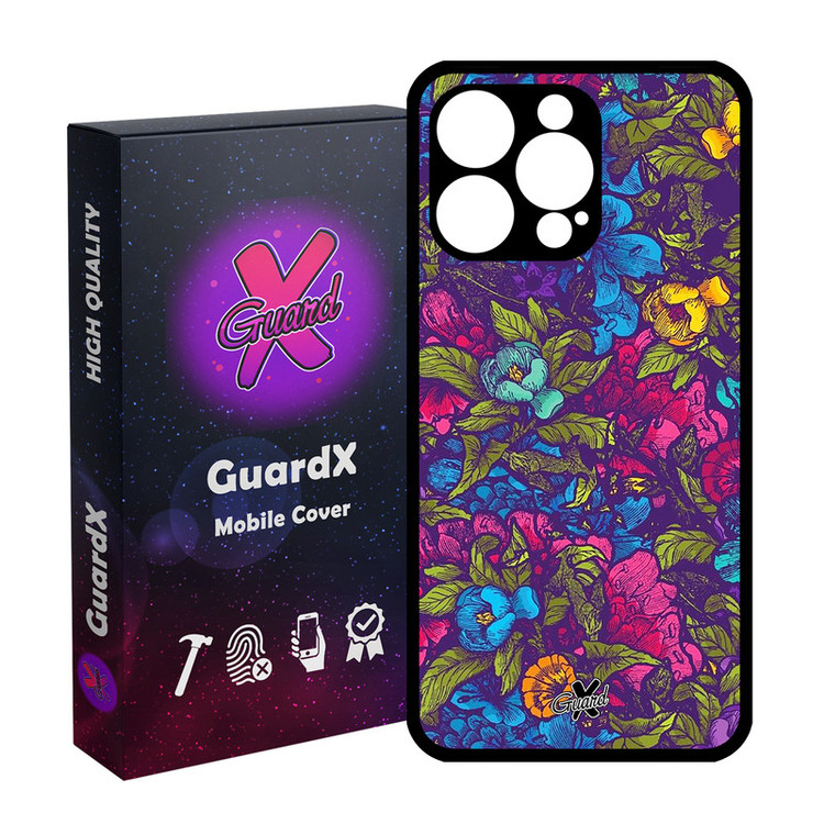کاور گارد ایکس طرح Flower مدل Glass10224 مناسب برای گوشی موبایل اپل iPhone 15 Pro Max