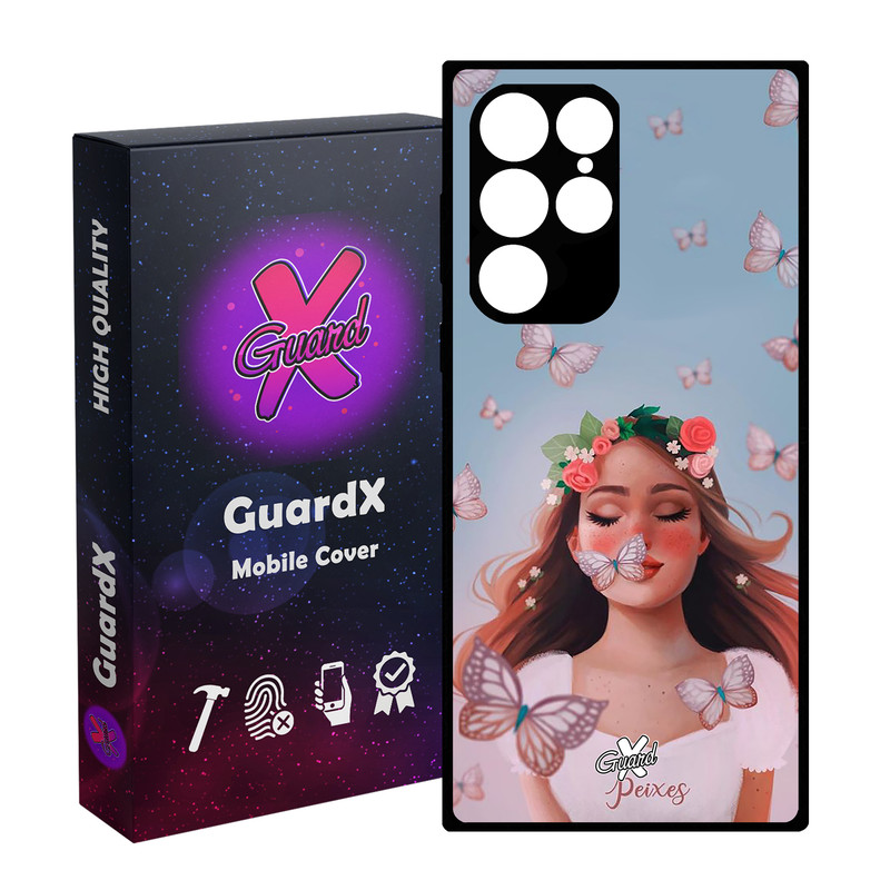 کاور گارد ایکس طرح Girl مدل Glass10380 مناسب برای گوشی موبایل سامسونگ Galaxy S23 Ultra