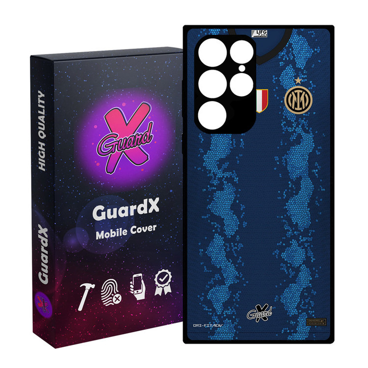 کاور گارد ایکس طرح Inter Milan مدل Glass10400 مناسب برای گوشی موبایل سامسونگ Galaxy S23 Ultra