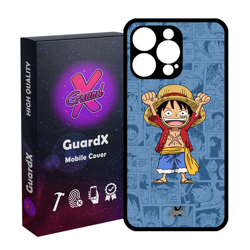 کاور گارد ایکس طرح One Piece Luffy Anime مدل Glass10464 مناسب برای گوشی موبایل اپل iPhone 15 Pro Max