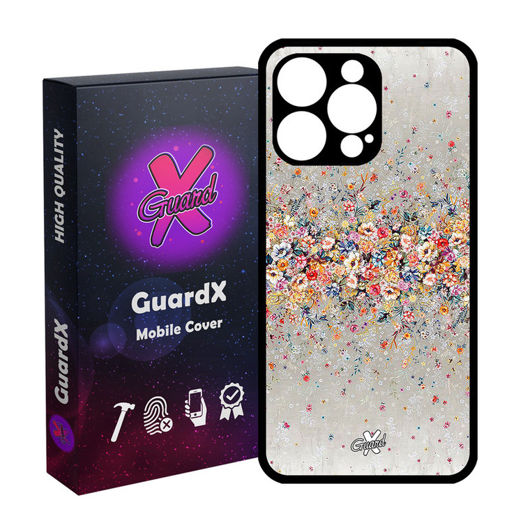 کاور گارد ایکس طرح Flower مدل Glass10409 مناسب برای گوشی موبایل اپل iPhone 15 Pro Max