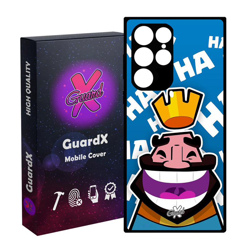 کاور گارد ایکس طرح Clash Royale مدل Glass10036 مناسب برای گوشی موبایل سامسونگ Galaxy S23 Ultra