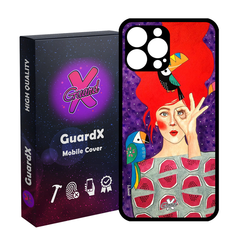کاور گارد ایکس طرح Girl مدل Glass10153 مناسب برای گوشی موبایل اپل iPhone 13 Pro Max