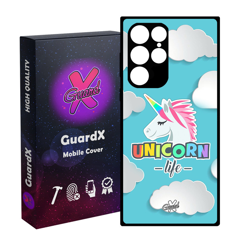 کاور گارد ایکس طرح Unicorn مدل Glass10060 مناسب برای گوشی موبایل سامسونگ Galaxy S23 Ultra