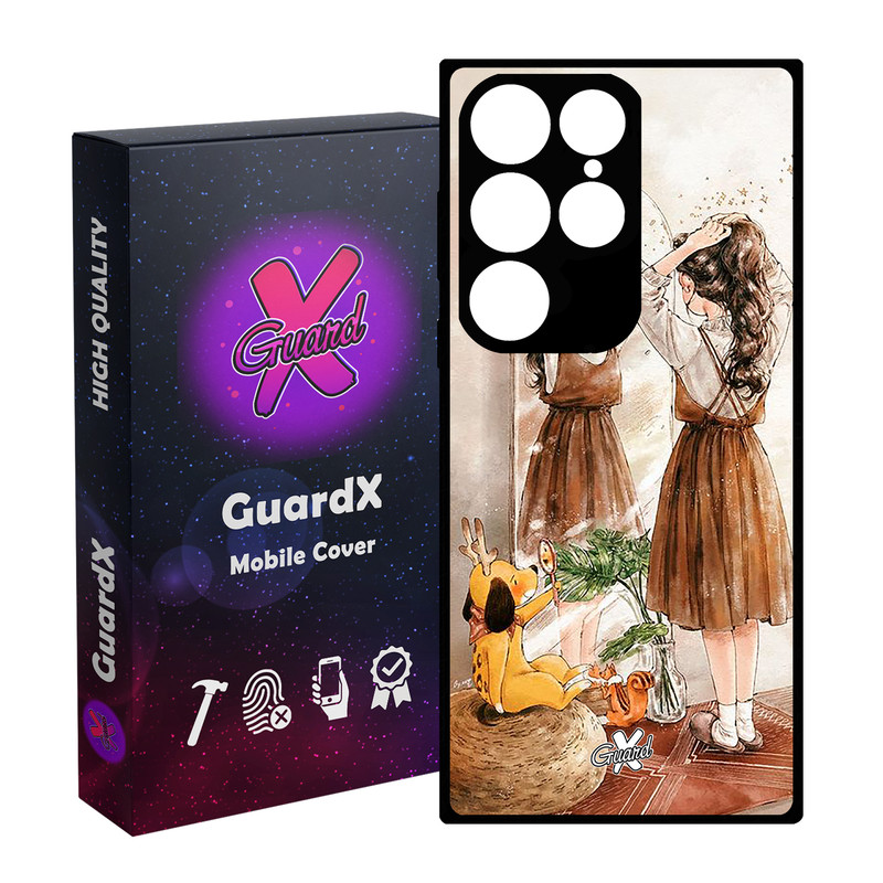 کاور گارد ایکس طرح Girl مدل Glass10306 مناسب برای گوشی موبایل سامسونگ Galaxy S24 Ultra