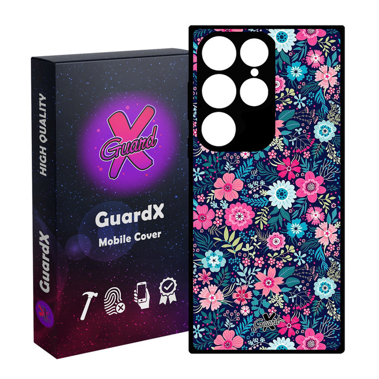 کاور گارد ایکس طرح Flower مدل Glass10210 مناسب برای گوشی موبایل سامسونگ Galaxy S24 Ultra