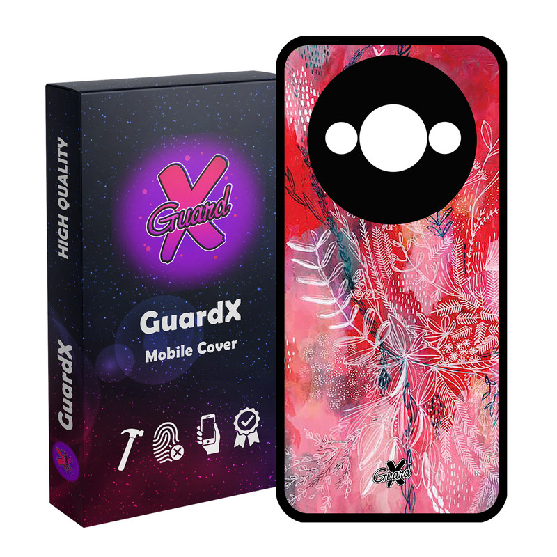کاور گارد ایکس طرح گل مدل Glass10282 مناسب برای گوشی موبایل شیائومی Redmi A3 4G/ A3X 4G/ Poco C61