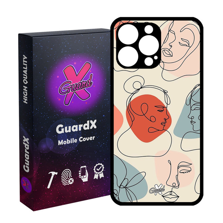 کاور گارد ایکس طرح دختر مدل Glass10363 مناسب برای گوشی موبایل اپل iPhone 14 Pro Max
