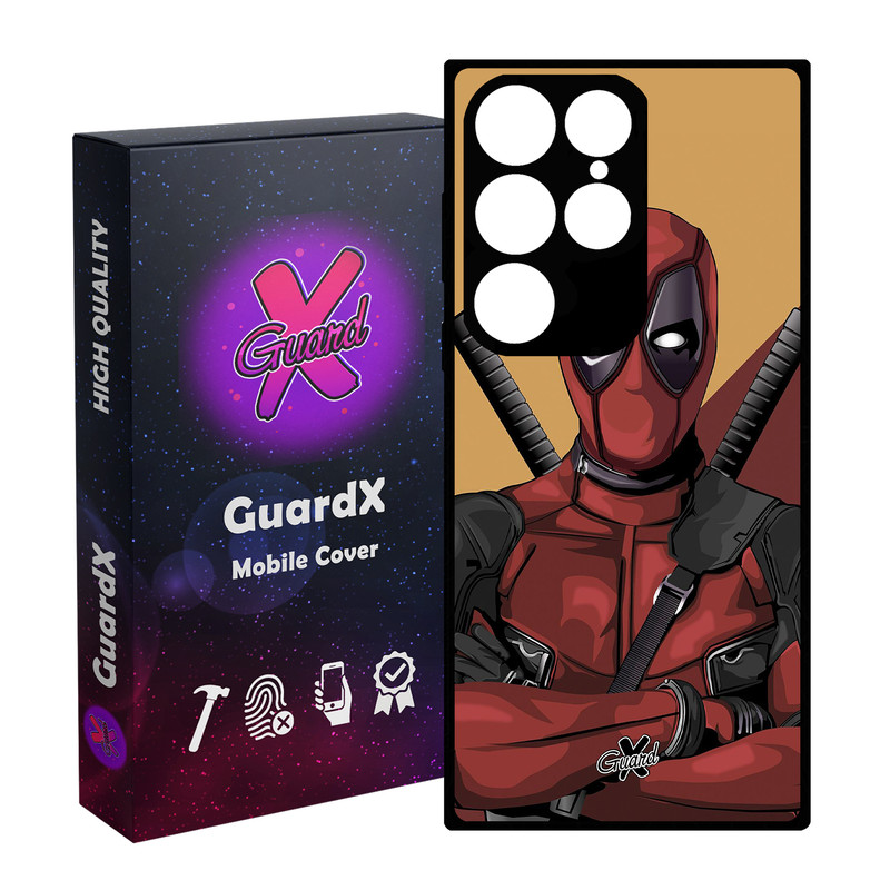 کاور گارد ایکس طرح Dead Pool مدل Glass10091 مناسب برای گوشی موبایل سامسونگ Galaxy S24 Ultra