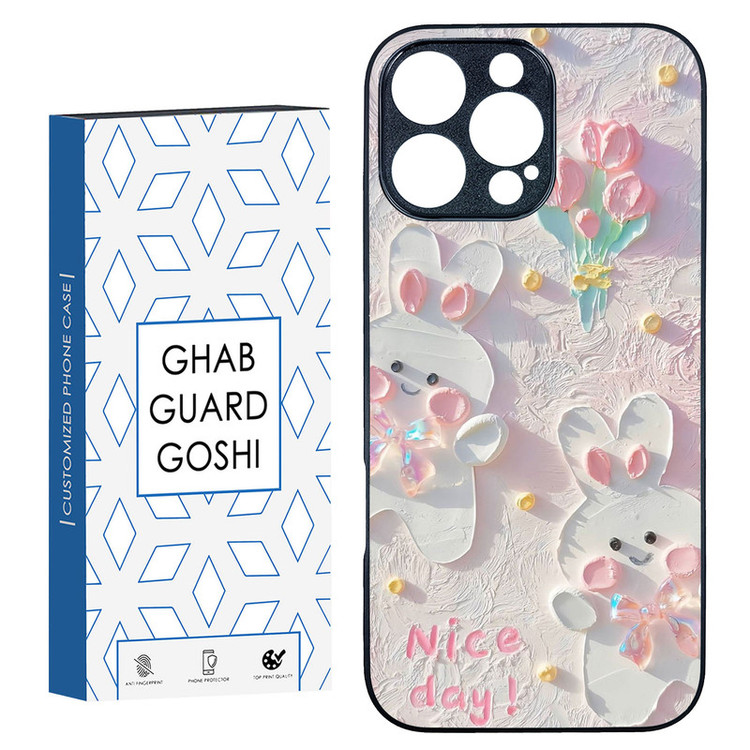 کاور قاب گارد گوشی طرح گل کد TPU-214 مناسب برای گوشی موبایل اپل Iphone 16 Pro Max