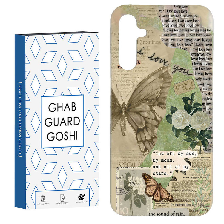 کاور قاب گارد گوشی طرح پروانه کد Dimo-162 مناسب برای گوشی موبایل سامسونگ Galaxy A54