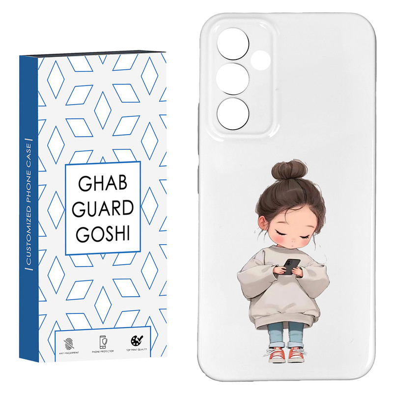 کاور قاب گارد گوشی طرح فانتزی دختر ملوس  کد HARD-015   مناسب برای گوشی موبایل سامسونگ GALAXY A14