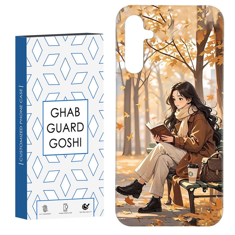 کاور قاب گارد گوشی طرح دختر کتابخوان کد Dimo-662 مناسب برای گوشی موبایل سامسونگ Galaxy A14