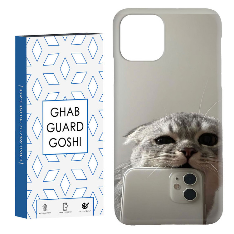 کاور قاب گارد گوشی طرح گربه سلفی کد Dimo-206 مناسب برای گوشی موبایل اپل IPHONE 11 PRO MAX