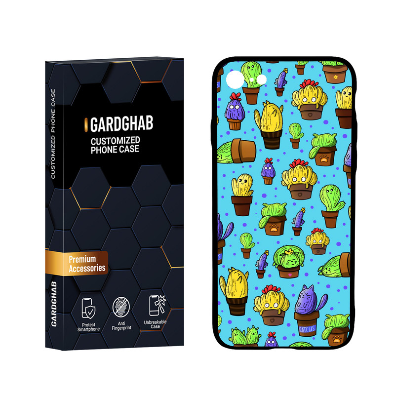 کاور گارد قاب مدل پشت گلس فانتزی مناسب برای گوشی موبایل اپل iPhone 7 / 8 / SE 2020 / SE 2022