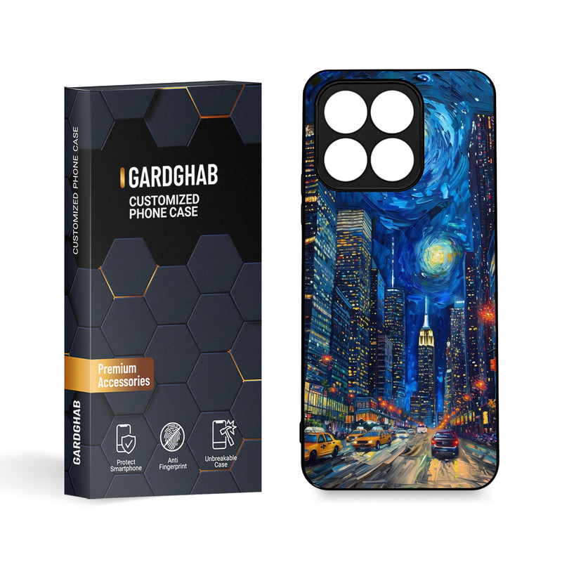 کاور گارد قاب مدل دورژله ای  هنری مناسب برای گوشی موبایل آنر X8a 4G