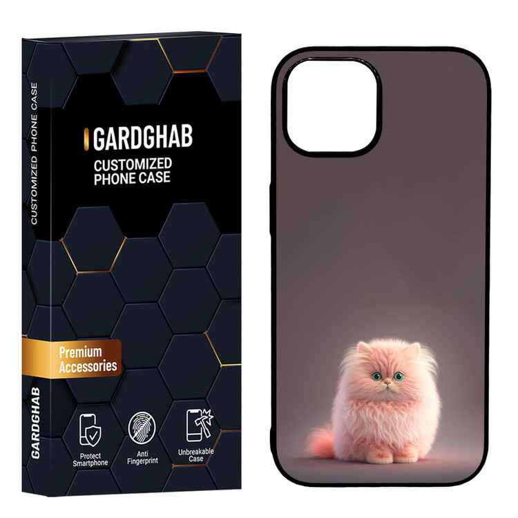 کاور گارد قاب مدل دور ژله ای پشت گلس فانتزی مناسب برای گوشی موبایل اپل iPhone 15