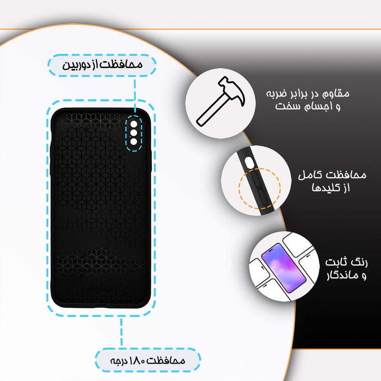 کاور قاب گارد مدل دخترانه مناسب برای گوشی موبایل اپل iPhone Xs Max