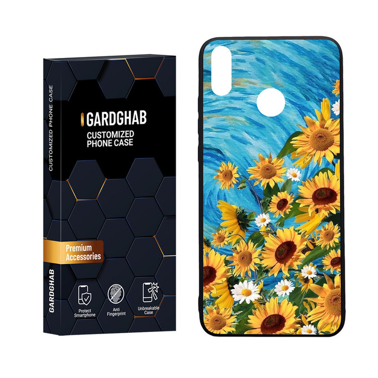 کاور گارد قاب مدل دور ژله ای پشت گلس هنری مناسب برای گوشی آنر 8x
