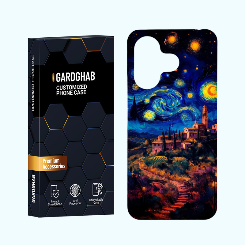 کاور گارد قاب مدل هنری مناسب برای گوشی موبایل شیائومی Redmi 13 4G / 5G