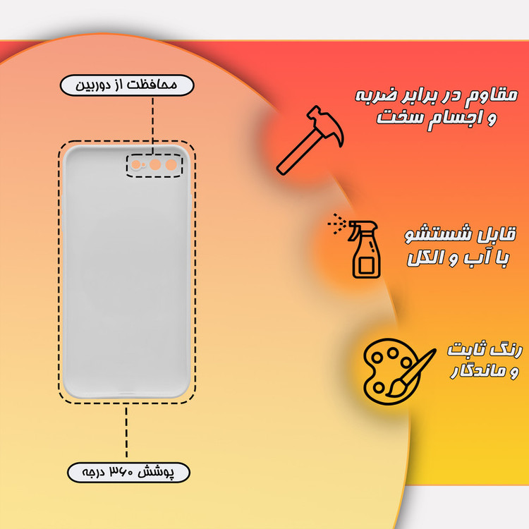 کاور قاب موبایل علوی مدل SML مناسب برای گوشی موبایل اپل iPhone 7 Plus