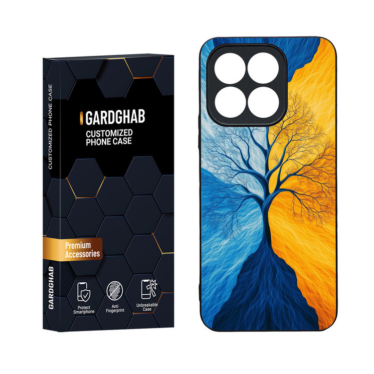 کاور گارد قاب مدل دورژله ای هنری مناسب برای گوشی موبایل آنر X8b 4G