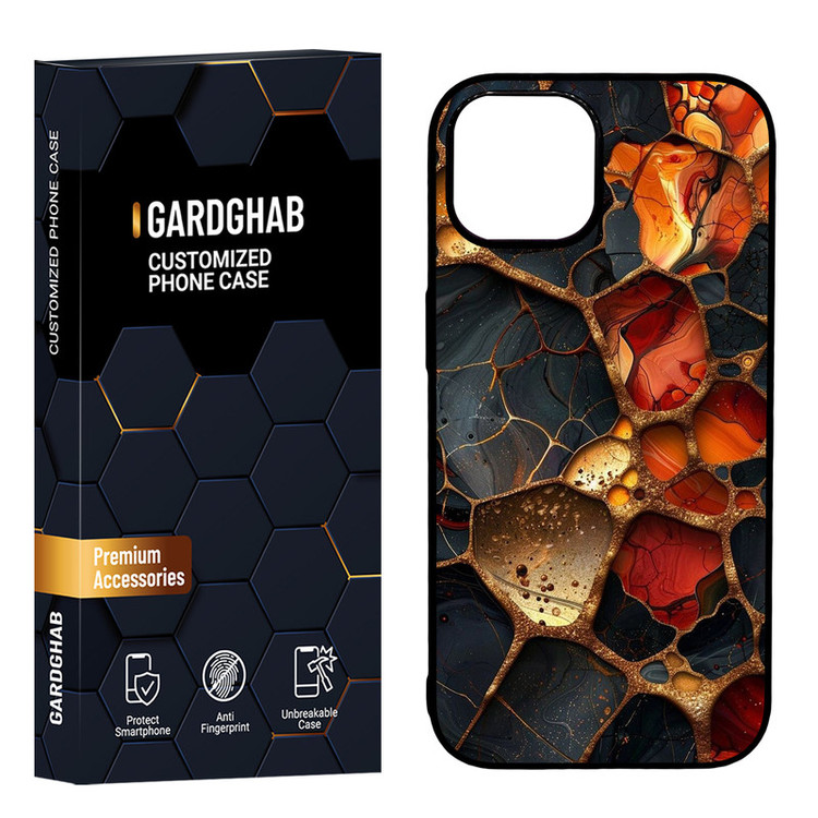 کاور گارد قاب مدل دور ژله ای پشت گلس ساده مناسب برای گوشی موبایل اپل iPhone 15