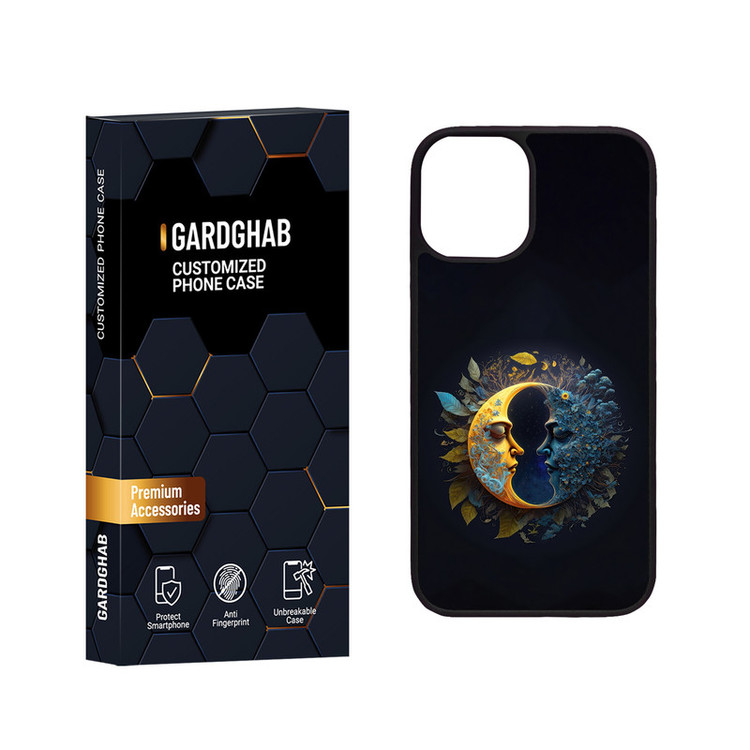 کاور گارد قاب مدل دور ژله ای هنری مناسب برای گوشی موبایل اپل iPhone 12 Mini