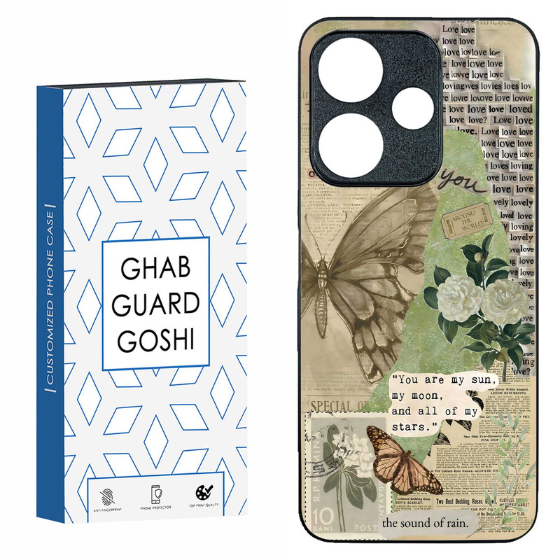 کاور قاب گارد گوشی طرح پروانه کد TPU-162 مناسب برای گوشی موبایل شیائومی  REDMI 13