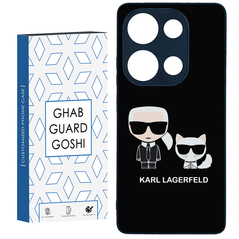کاور قاب گارد گوشی طرح karl کد TPU-042 مناسب برای گوشی موبایل شیائومی Redmi Note 13 Pro 4G / Poco M6 Pro 4G
