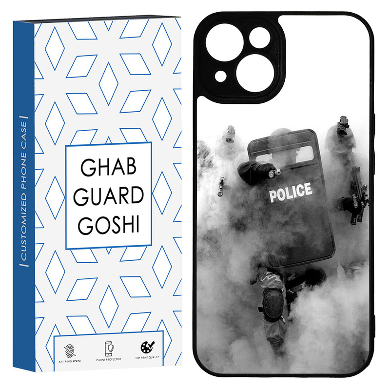 کاور قاب گارد گوشی طرح پلیسی کد TPU-136 مناسب برای گوشی موبایل اپل IPHONE 13 / 14