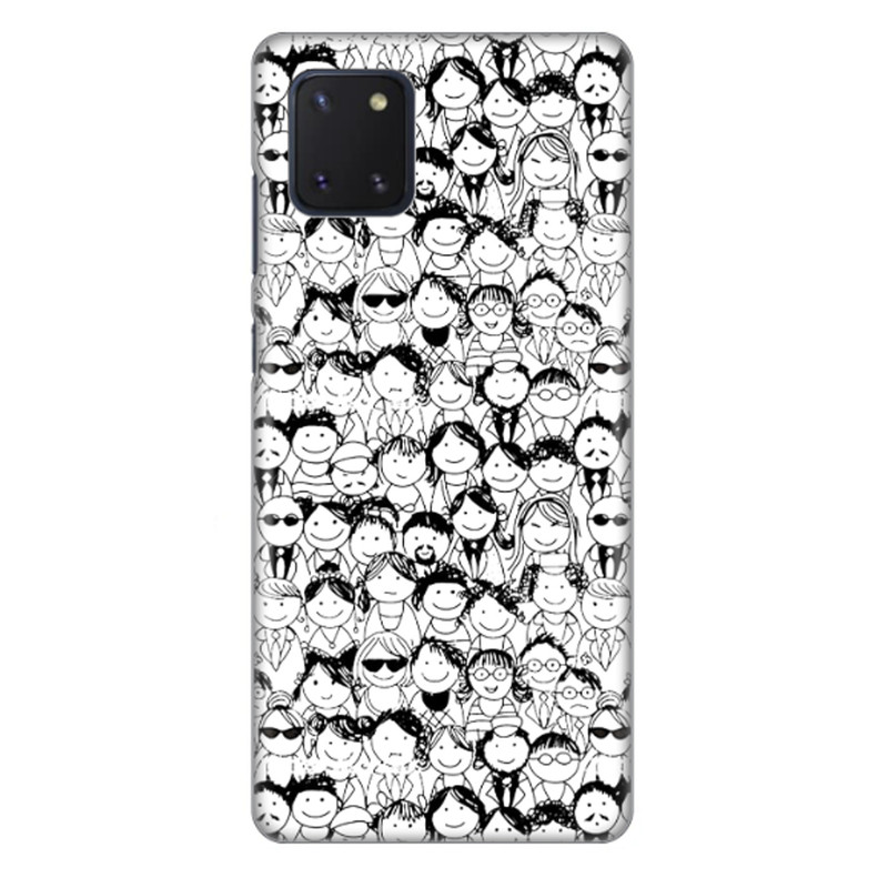 کاور طرح چهره ها کد DIMO-076 مناسب برای گوشی موبایل سامسونگ galaxy A81 / note 10 lite